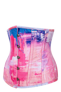 Corset Story MY-636 Cotton Candy Pink and Blue Underbust Corset